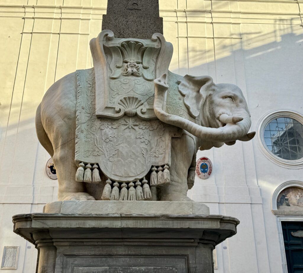 Bernini elephant sculpture