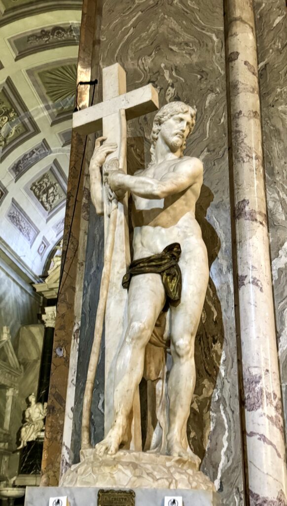 Michelangelo sculpture of Christ Bearing the Cross