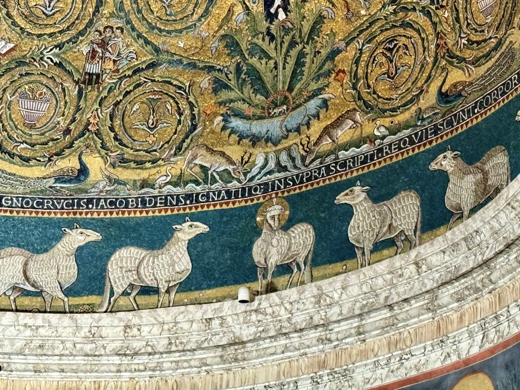 detail of apse mosaic