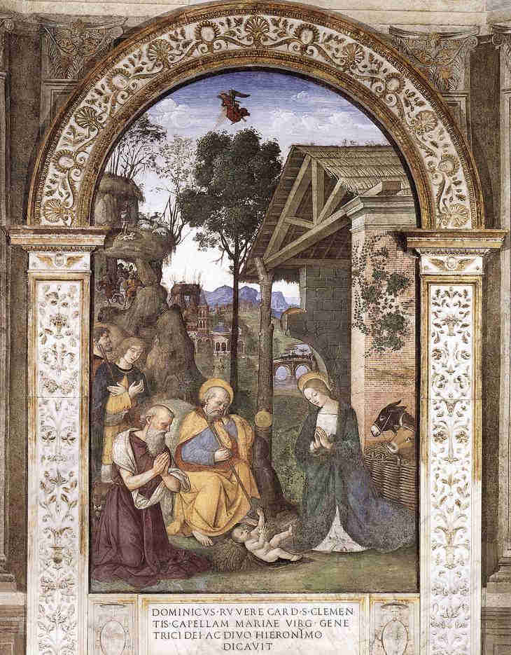 Pinturicchio's painting of Jerome at the Christ Child's Chamber