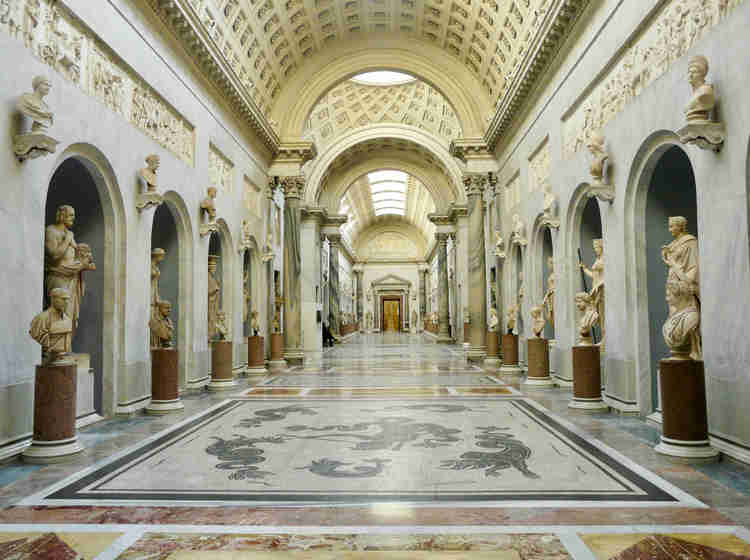 Gallery of Statues and Busts in the Pio-Clementine Museum