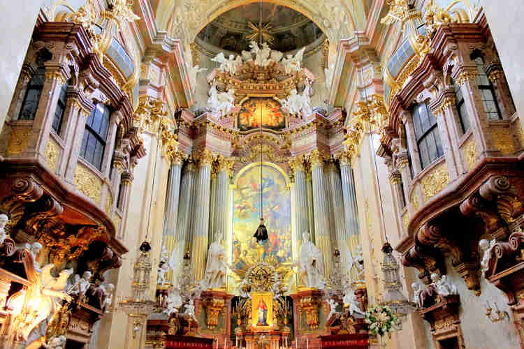 ornate interior of St. Peter's