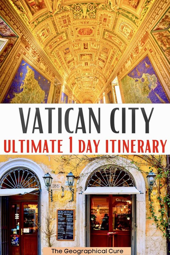 pin for one day itinerary for visiting Vatican City