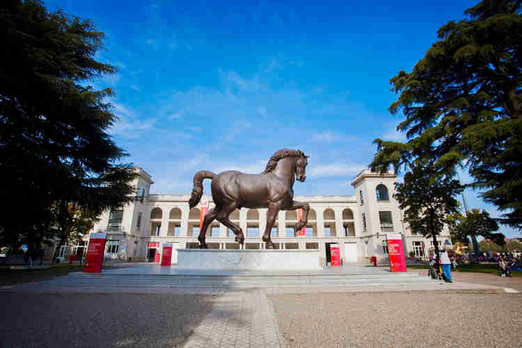 Leonardo's Horse, a sculpture based on Leonard's sketches