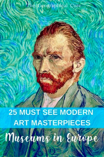 Pinterest pin for must see modern art masterpieces in Europe
