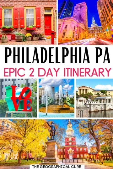 pin for 2 days in Philadelphia itinerary