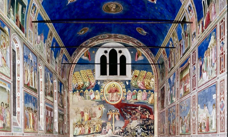 Giotto frescos in the Scrovegni Chapel
