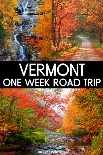 one week road trip itinerary for Vermont