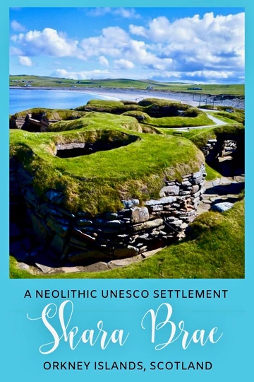 Pinterest pin for guide to Skara Brae