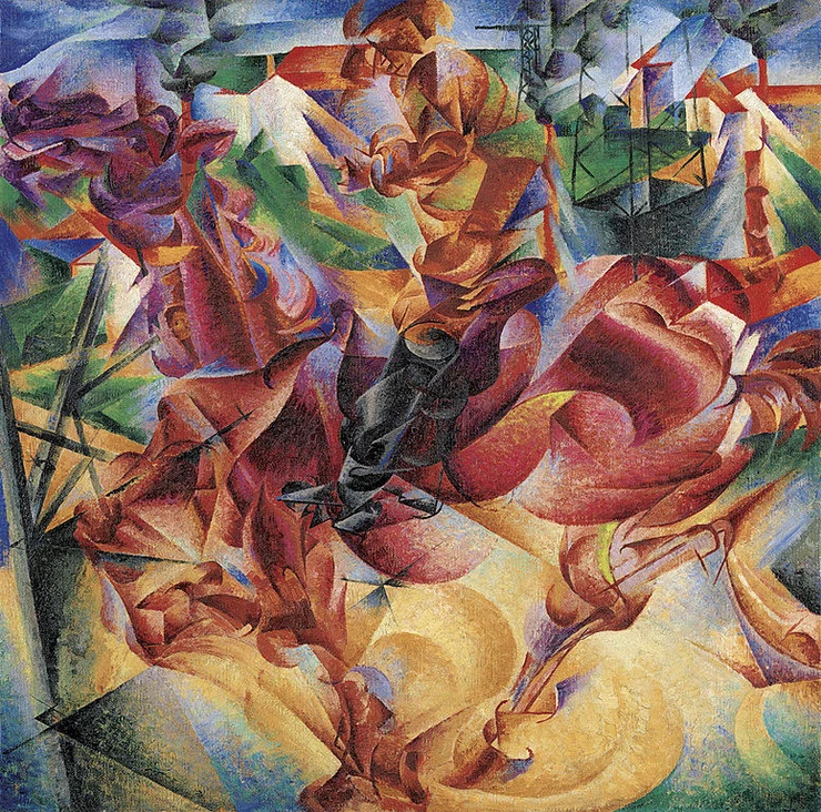 Umberto Boccioni, Elasticity, 1912