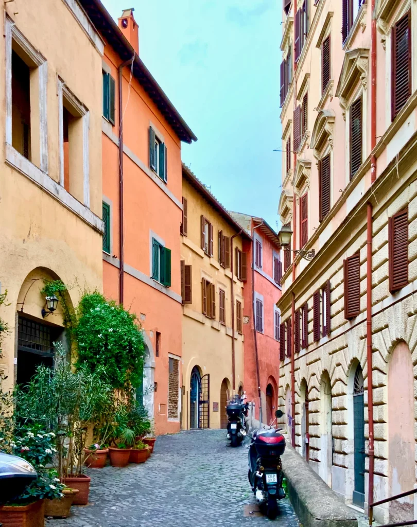 pretty street in Trastevere