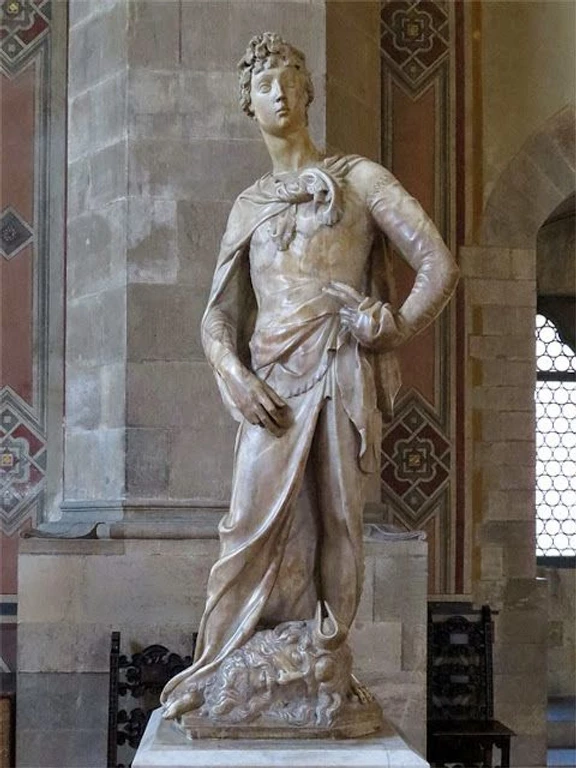 Donatello's Marble David, an early sculpture