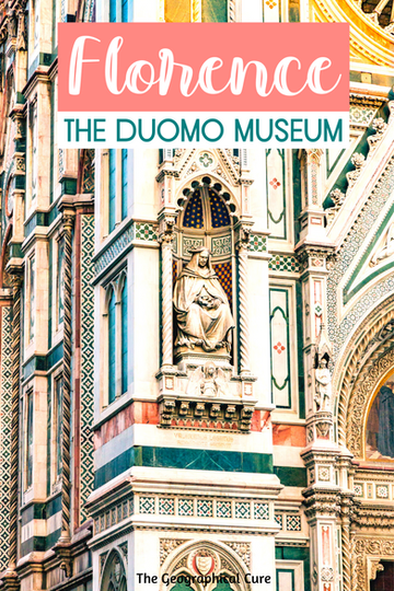 Pinterest pin for guide to the Duomo Museum of Florence