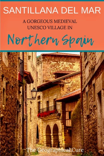 Pinterest pin for guide to Santillana Del Mar, best things to do