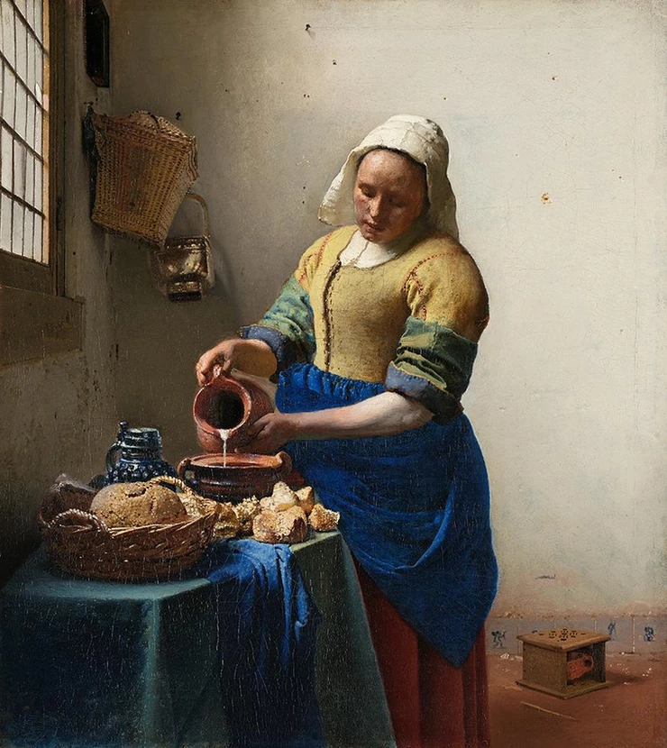 Vermeer, The Milkmaid, 1657–58