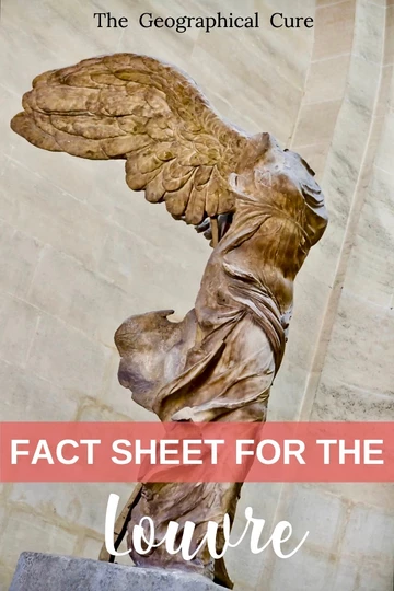 Pinterest pin for facts about the Louvre