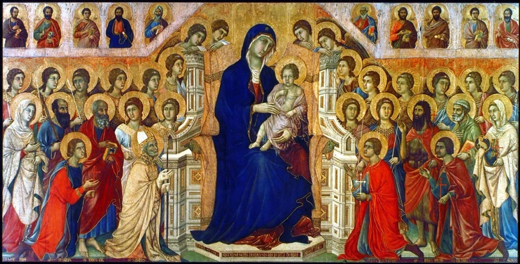 Duccio di Buoninsegna, Maesta, 1311 -- the front