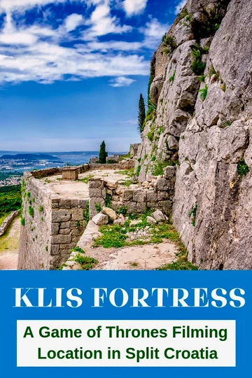 Pinterest pin for guide to Klis Fortress