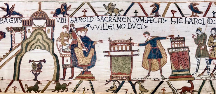 detail of the Bayeux Tapestry, 1070