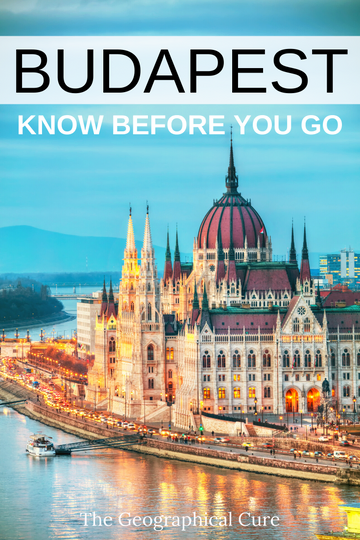 Pinterest pin for tips for visiting Budapest