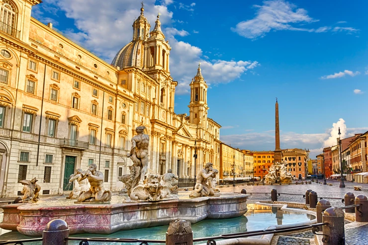 Borromini's Church of Saint Agnes in Piazza Navona