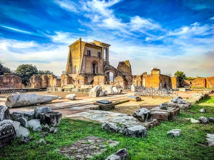ruins on Rome's Palatine Hill