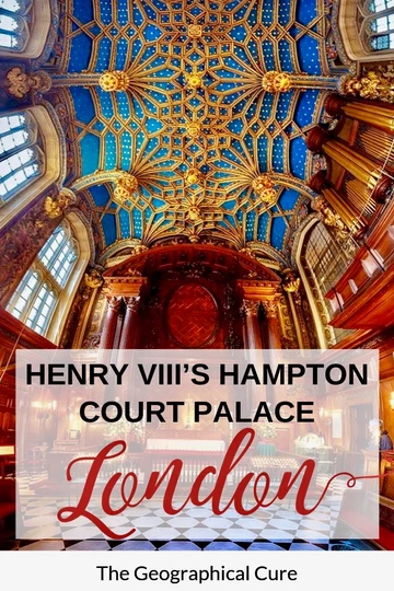 Pinterest pin for guide to visiting Hampton Court Palace