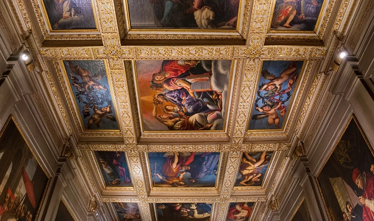 ceiling frescos in Casa Buonarroti