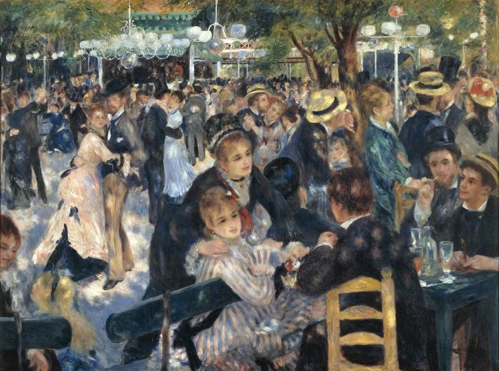 Pierre-Auguste Renoir, Dance at the Mouline de la Galette, 1876