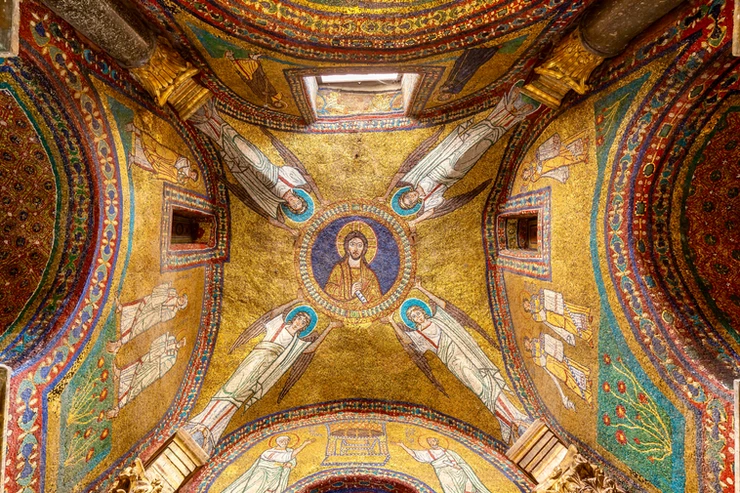 the ceiling of the Chapel of Saint Xeno, one of the most beautiful chapels in Italy