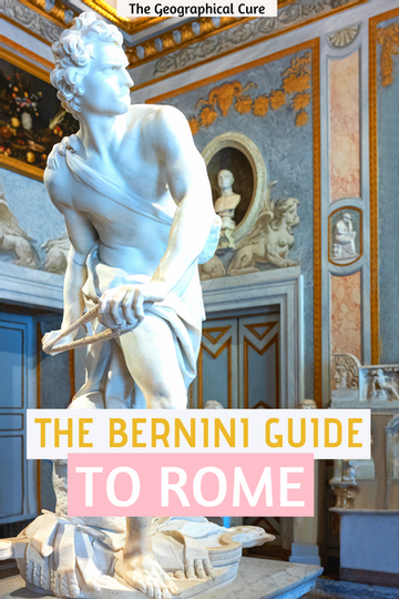 Pinterest pin for the Bernini trail in Rome