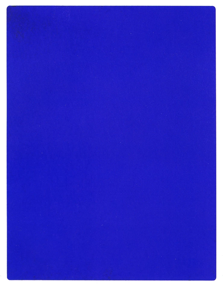 Yves Klein, Blue Monochrome, 1960