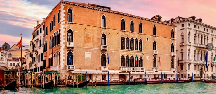 the Gritti Palace along the Grand Canal