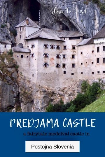 Pinterest pin for guide to Predjama Castle