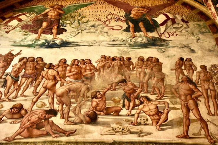 the Resurrection of the Flesh, showing Signorelli's mastery at drawing the human body
