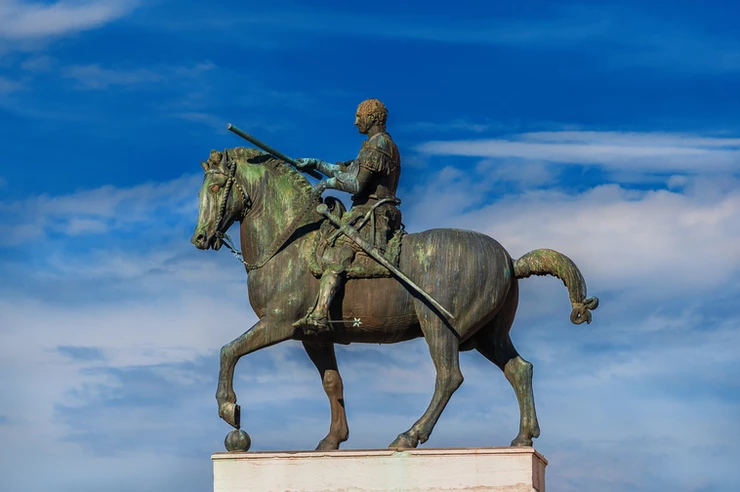 Donatello's Gattamelata, the first equestrian monument since Ancient Rome