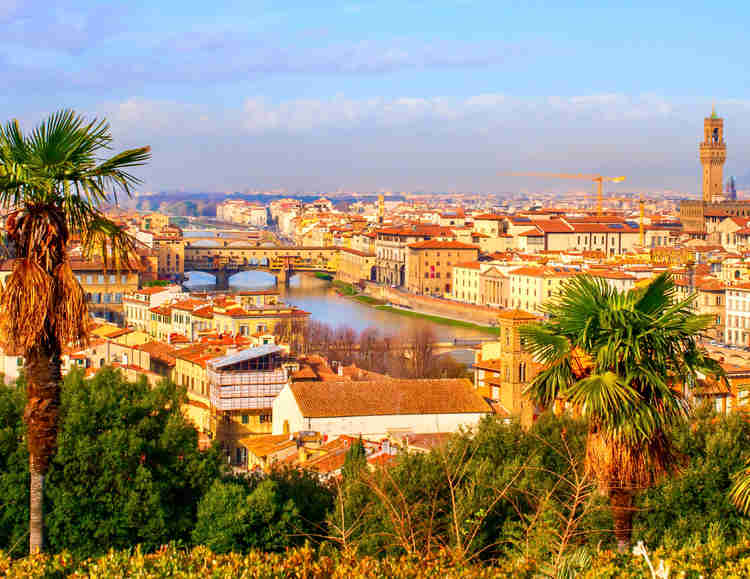 view of Florence from Piazzale Michelangelo
