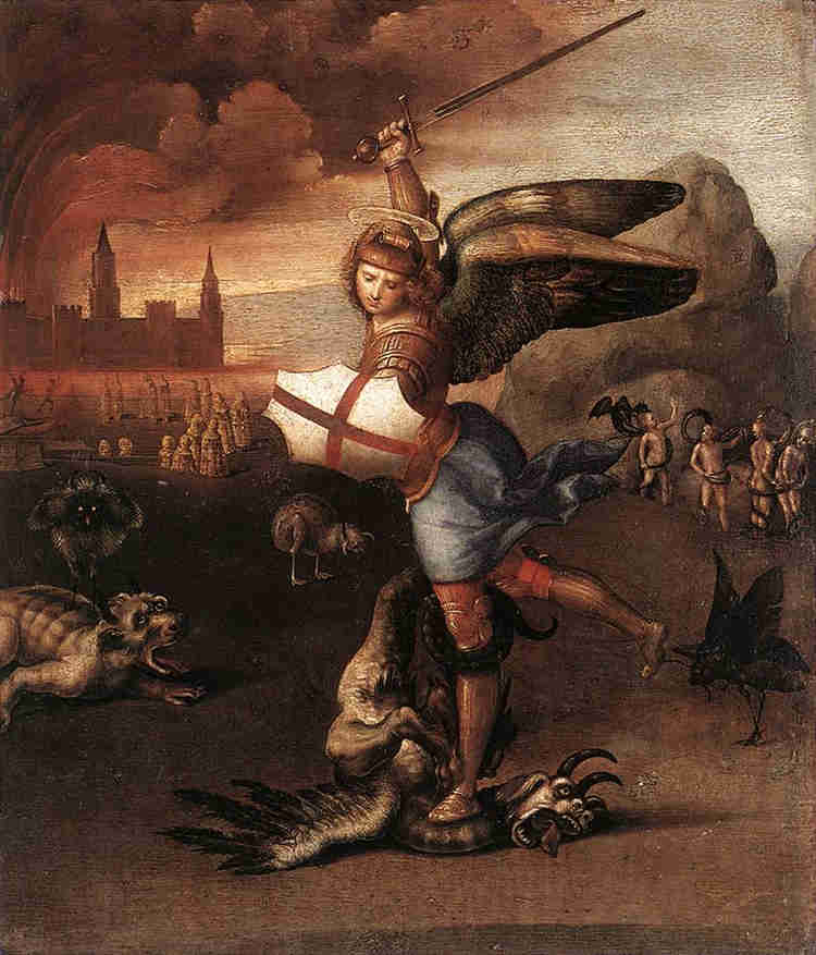 Raphael's St. Michael in the Louvre