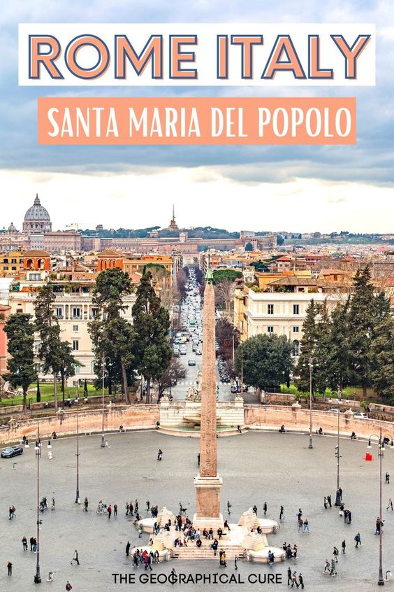 Pinterest pin for guide to Santa Maria del Popolo