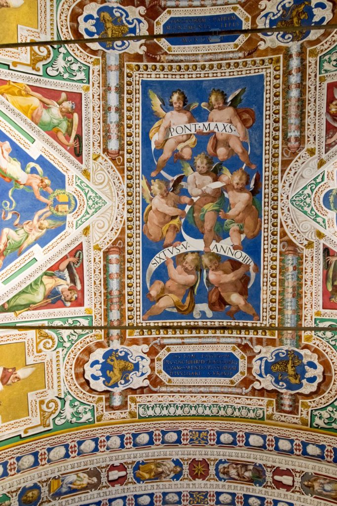ceiling in the Gallery of Maps