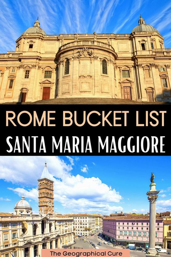 Pinterest pin for ultimate guide to the Basilica of Santa Maria Maggiore in Rome Italy