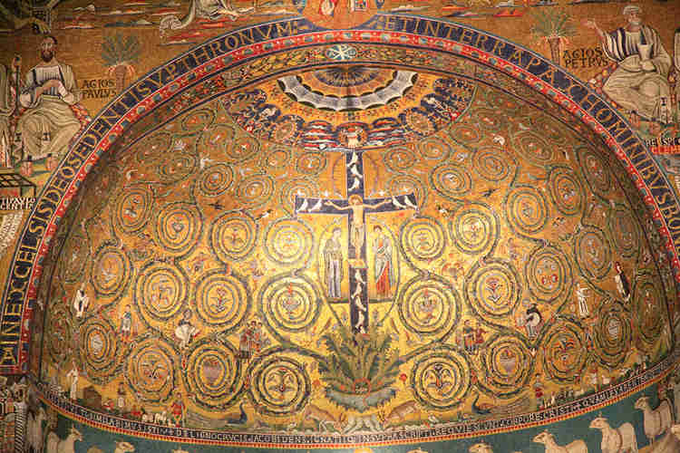 mosaics in Rome's Basilica of San Clemente