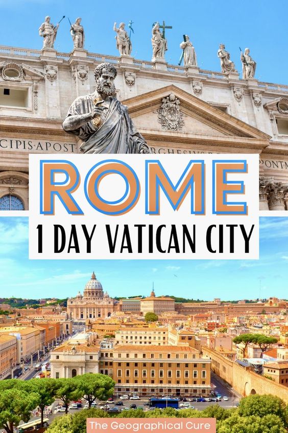 Pinterest pin for one day in Vatican City itinerary