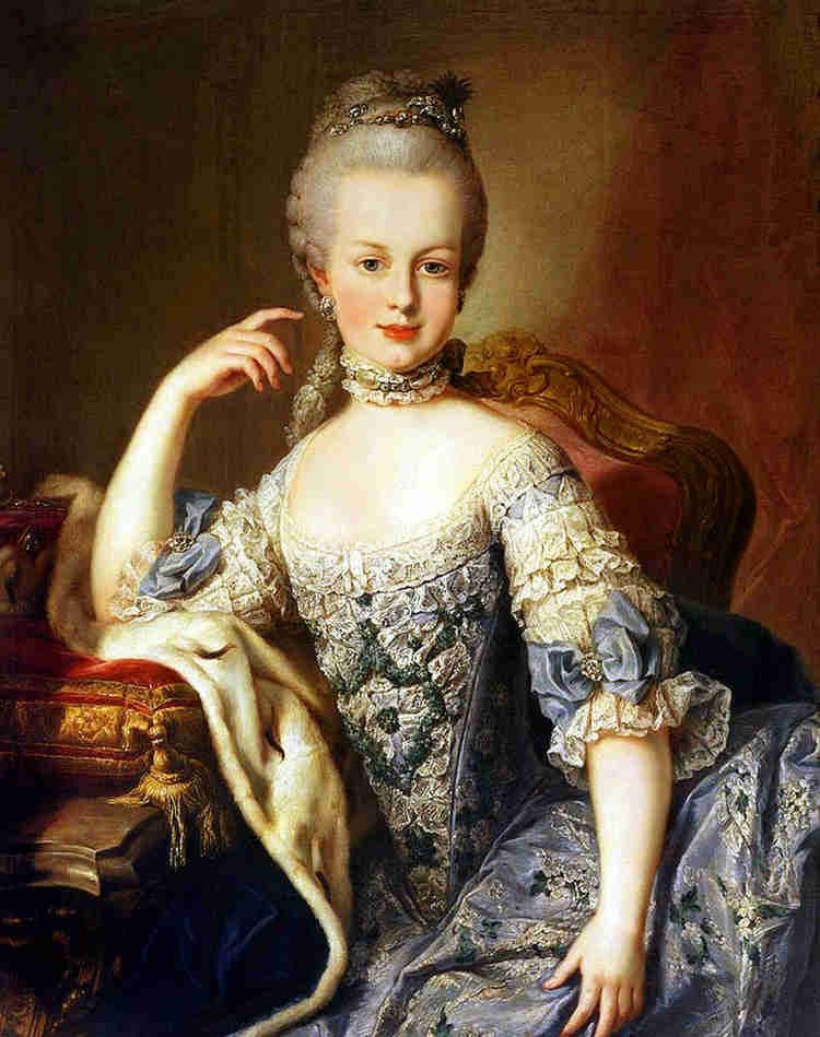 a young Marie Antoinette