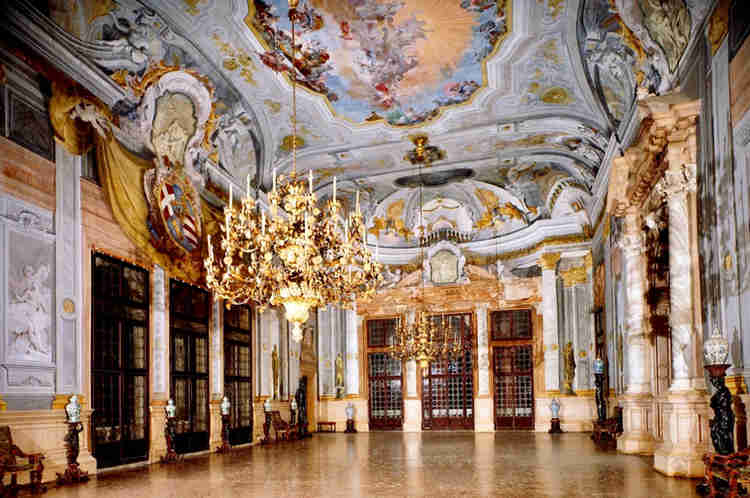 the Ballroom of Ca' Rezonnico