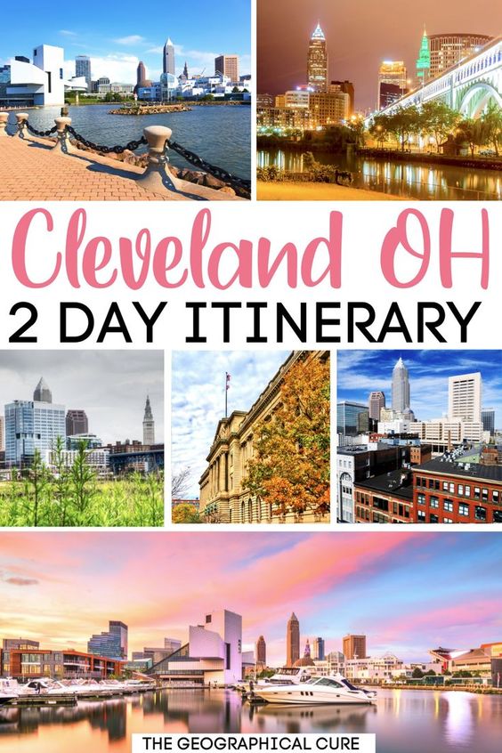 Pinterest pin for 2 days in Cleveland itinerary