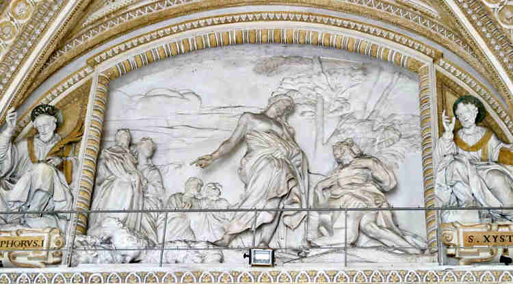Bernini's bas relief, Feed My Sheep