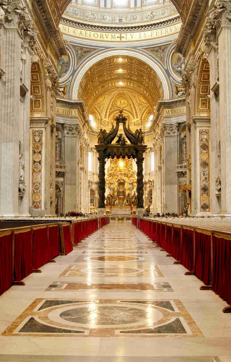 central nave of St. Peter's Basilica