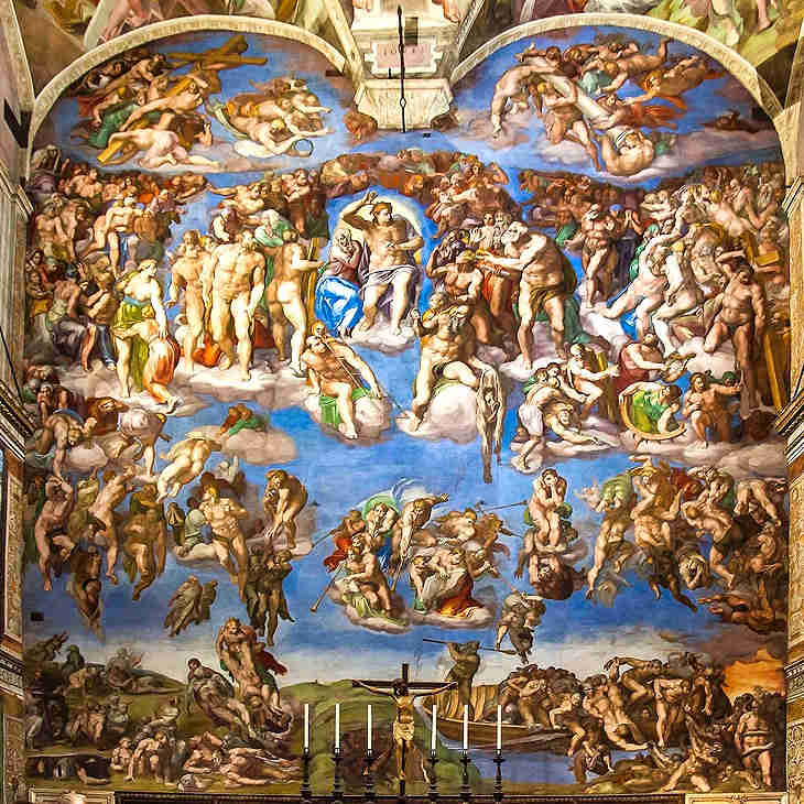 The Last Judgment on the altar wall