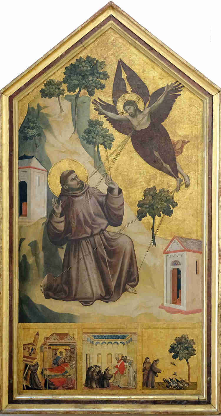 Giotto, Saint Francis Receiving the Stigmata, 1295-1300 -- in the Louvre